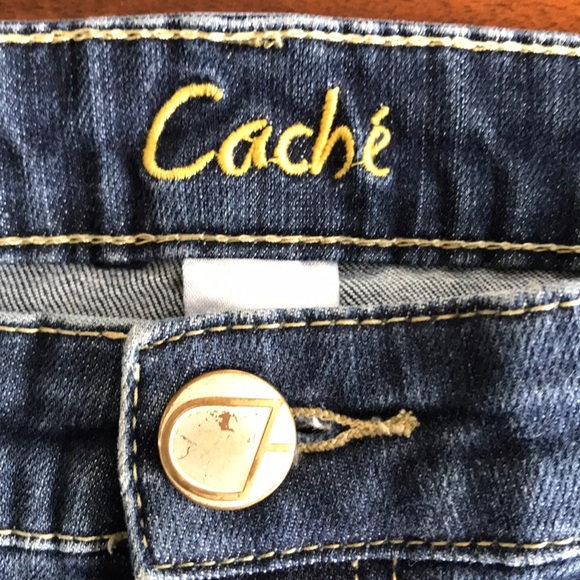 Cache studded slightly boot cut jeans size 10 - Picture 7 of 7